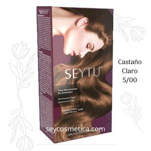 SEYTU PERMANENT DYE AMMONIA FREE  "LIGHT BROWN"/TINTE PERMANENTE "CASTANO CLARO"